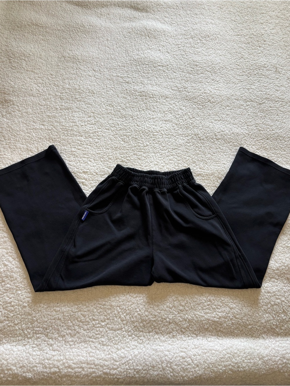 Nocturnal Women Black Vietnamese Wide Leg Track Pants